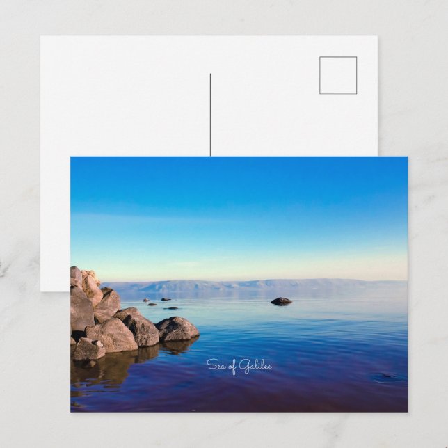 Postal Mar de Galilea (Anverso / Reverso)