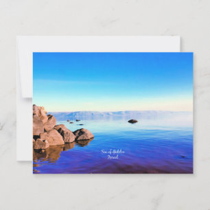 Postal Mar de Galilea, fotografía escénica de Israel