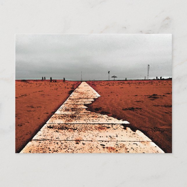 Postal Mar de invierno (Anverso)