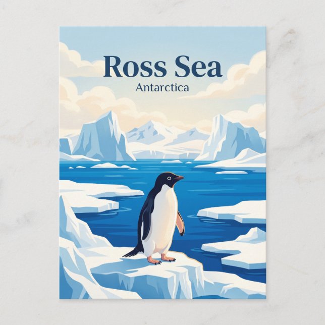 Postal Mar de Ross Antártida (Anverso)