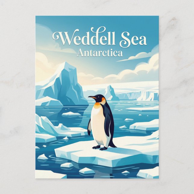 Postal Mar de Weddell Antártida (Anverso)