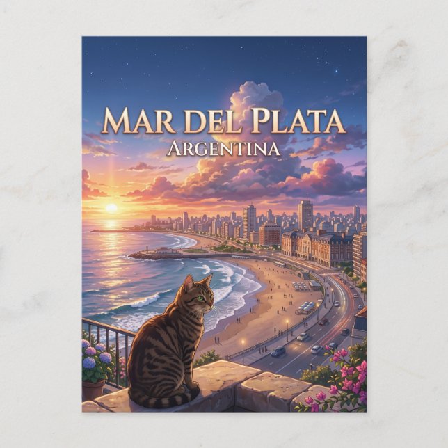 Postal Mar del Plata Argentina (Anverso)