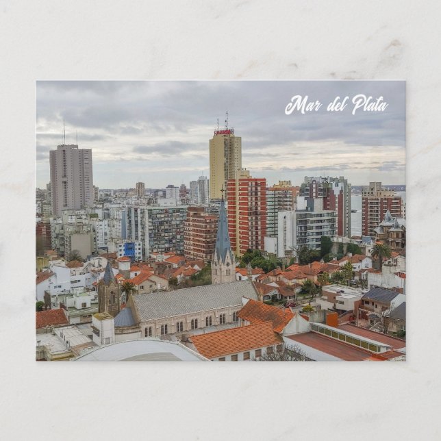 Postal Mar del Plata, Argentina, City View (Anverso)