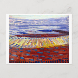 Postal Mar después de la puesta del sol Piet Mondrian