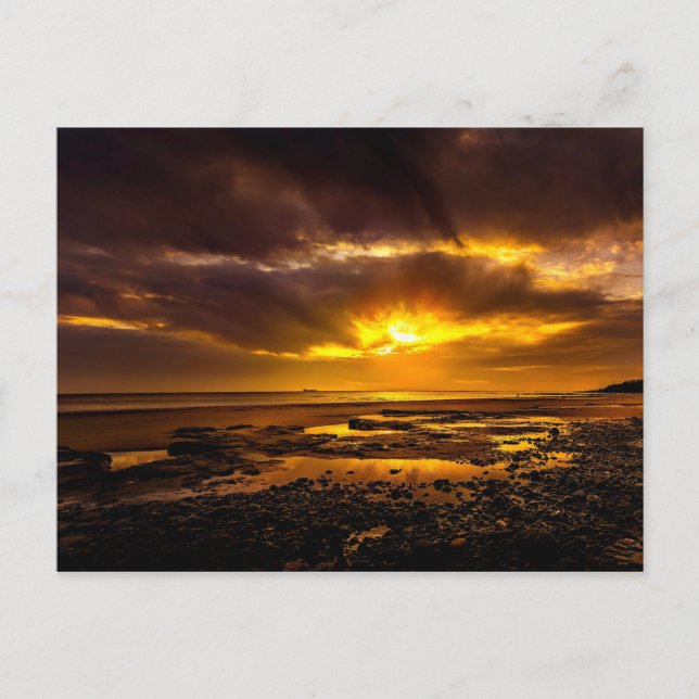 Postal Mar durante el atardecer (Anverso)