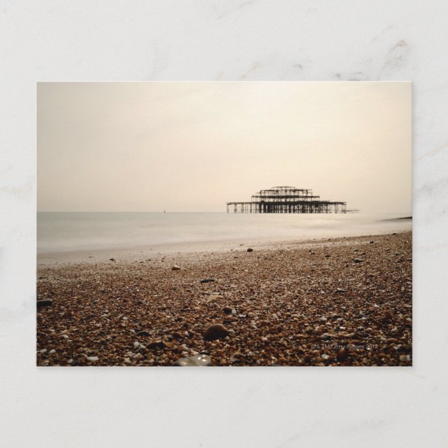 Postal Mar en la playa de Brighton (Anverso)
