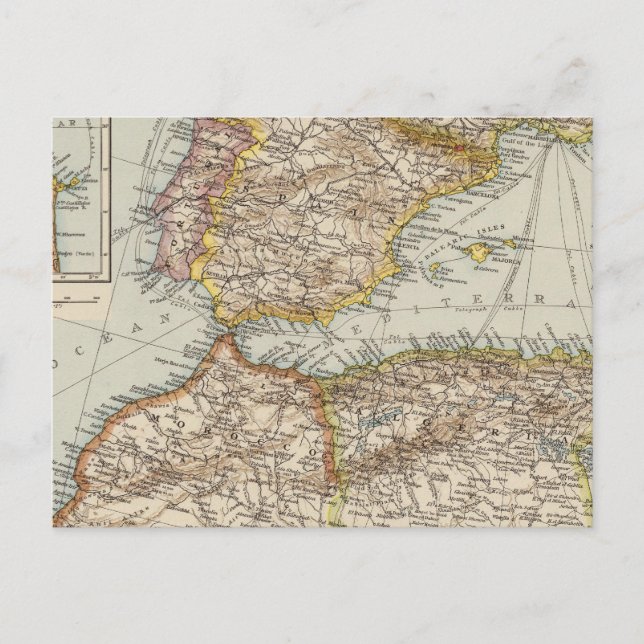 Postal Mar Mediterráneo W (Anverso)