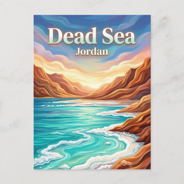 Postal Mar Muerto Jordania (Anverso)