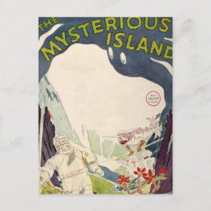 Postal Mar náutico de la isla misteriosa de la película