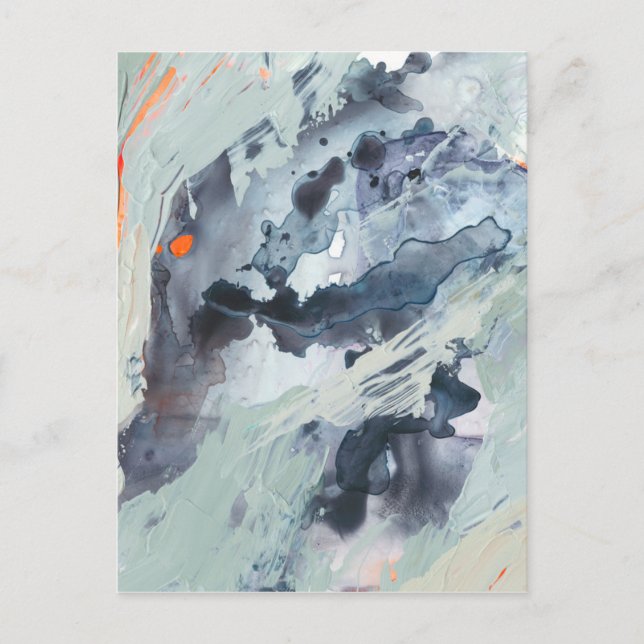 Postal Mar polifónico - Azul (Anverso)