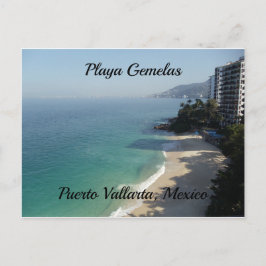 Postal Mar turquesa de playa de arena Puerto Vallarta, Mé