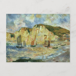Postal Mar y acantilados por Pierre Renoir, Bella Artes d