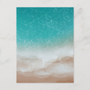 Postal Mar y Playa desde Arriba Arte Abstracto Genial