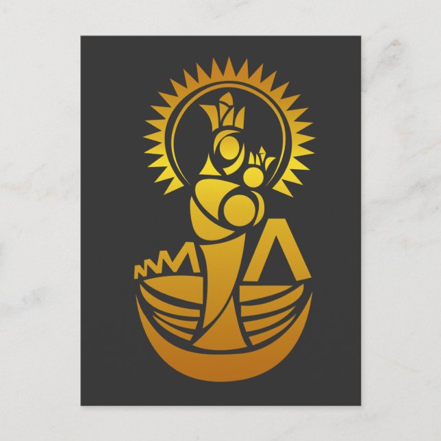 Postal Maracaibo Virgen Chinita Chiquinquira (Anverso)