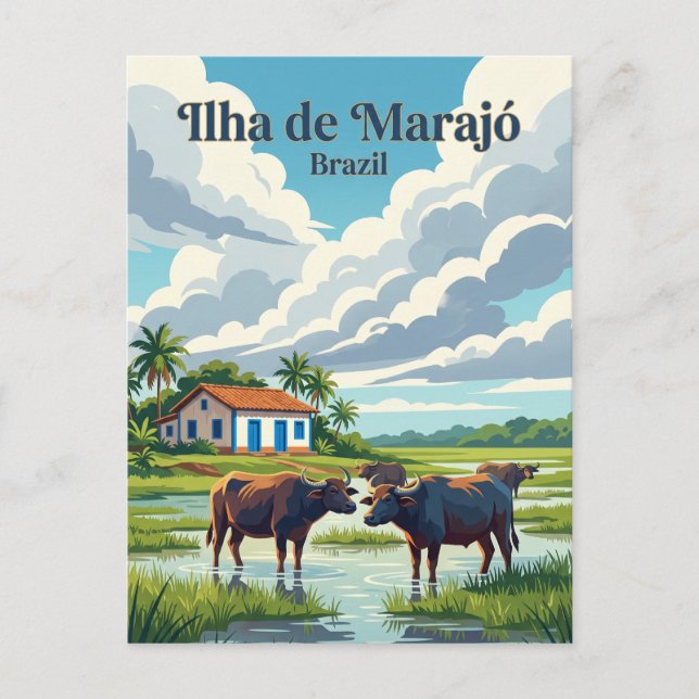 Postal Marajó Brasil (Anverso)