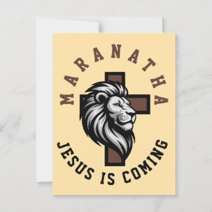 Postal Maranatha Jesús viene