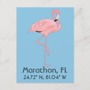 Postal Marathon FL Keys Flamingo Latiitude Longitud