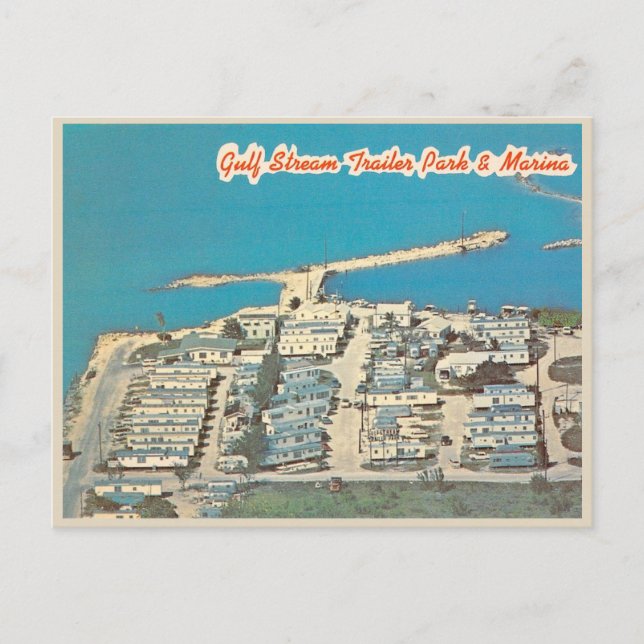 Postal Marathon Florida Keys Vintage Trailer Park (Anverso)