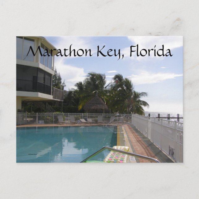 Postal Marathon Key, Florida (Anverso)