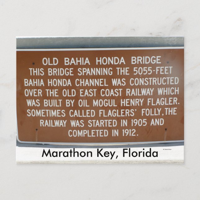 Postal Marathon Key, Florida (Anverso)