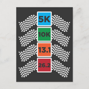 Postal Marathoner Running Marathon Achievings Runner