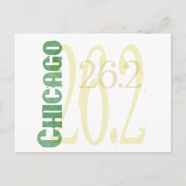 Postal Maratón de Chicago (Anverso)