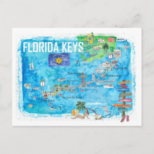 Postal Maratón de Key West de Florida Keys Key Largo 