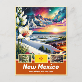 Postal Maravillas paisajísticas encantadas en Nuevo Méxic