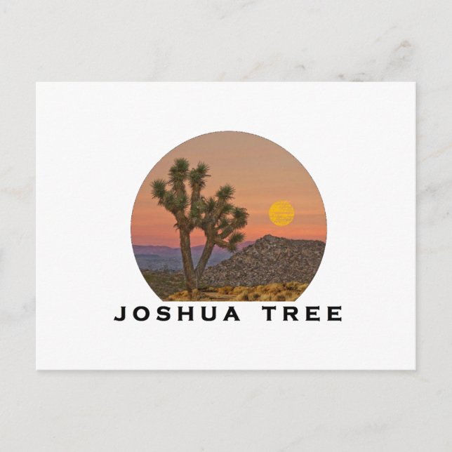 POSTAL MARAVILLOSO ÁRBOL DE JOSHUA (Anverso)