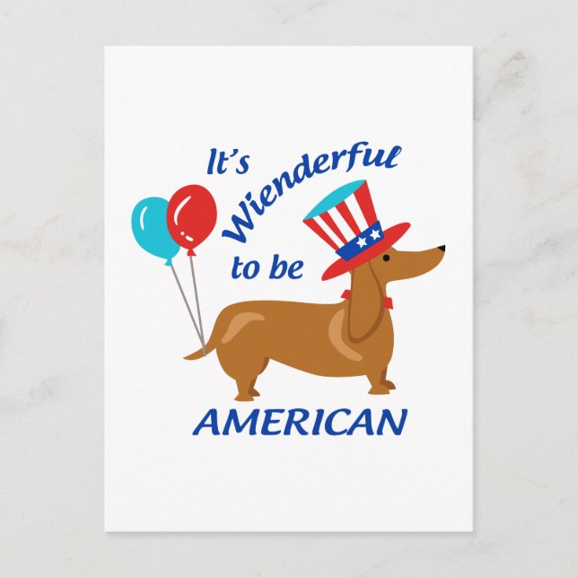 Postal Maravilloso De Ser Americano (Anverso)