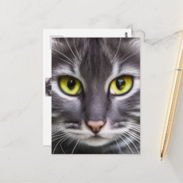 Postal Maravilloso retrato de gato