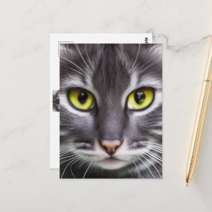 Postal Maravilloso retrato de gato