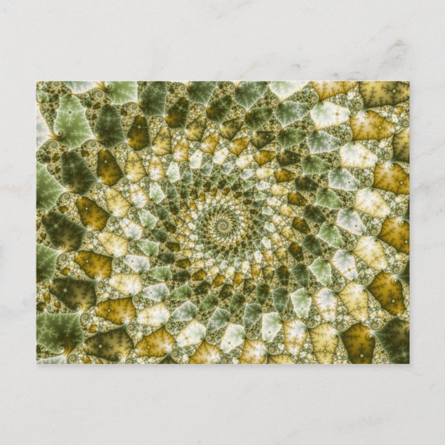 Postal Marbble Shards - Arte Mandelbrot (Anverso)