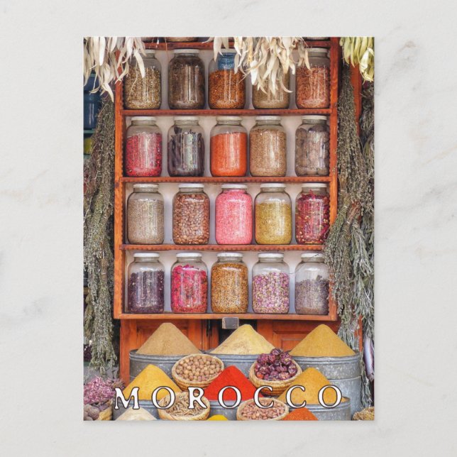 Postal Marbella Marruecos Marrakech Rojo Antiguo Souvenir (Anverso)