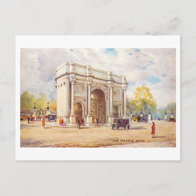 Postal Marble Arch London Vintcard Postcard (Anverso)