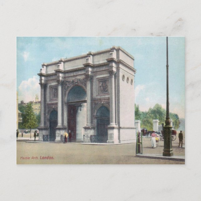 Postal Marble Arch London Vintcard Postcard (Anverso)