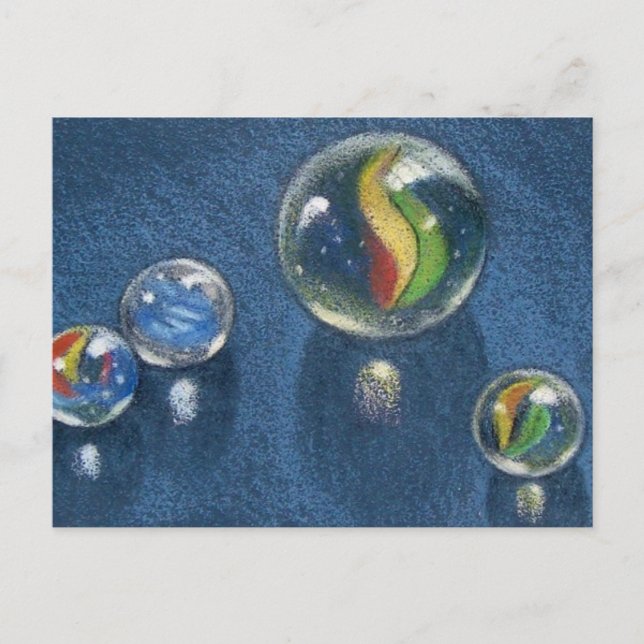POSTAL MARBLES EN COLOR PENCIL (Anverso)