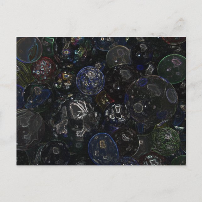 Postal Marbles holográficos (Anverso)