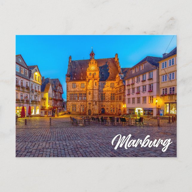 Postal Marburgo, Alemania (Anverso)