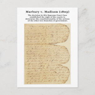 Postal Marbury v. Madison, 5 U.S. 137 (1803)