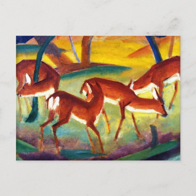 Postal Marc - Red Deer I (Anverso)