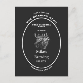 Postal Marca comercial, la banda ruidosa, el personalizab