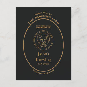 Postal Marca comercial, Rótulos Zodiac, personalizable Le