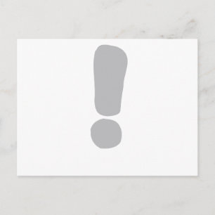 Postal ¡Marca de exclamación!