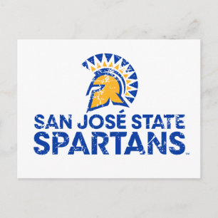 Postal Marca distintiva del logotipo de los espartanos de