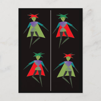 Postal Marcador de elfos bailarines