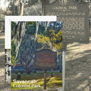 Postal Marcador de Fiebre Amarilla del Parque Colonial de