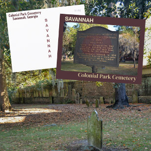 Postal Marcador de Fiebre Amarilla del Parque Colonial de