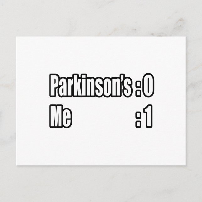Postal Marcador de Parkinson (Yo) (Anverso)