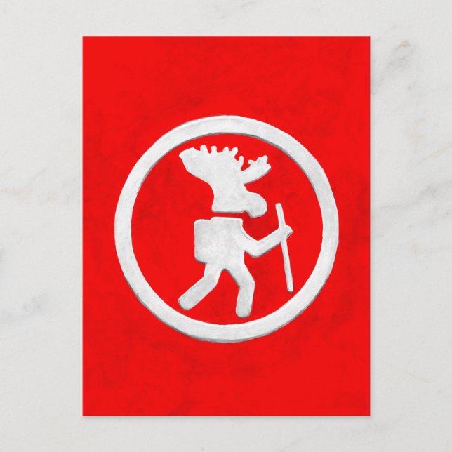 Postal Marcador de sendero de alce (Anverso)